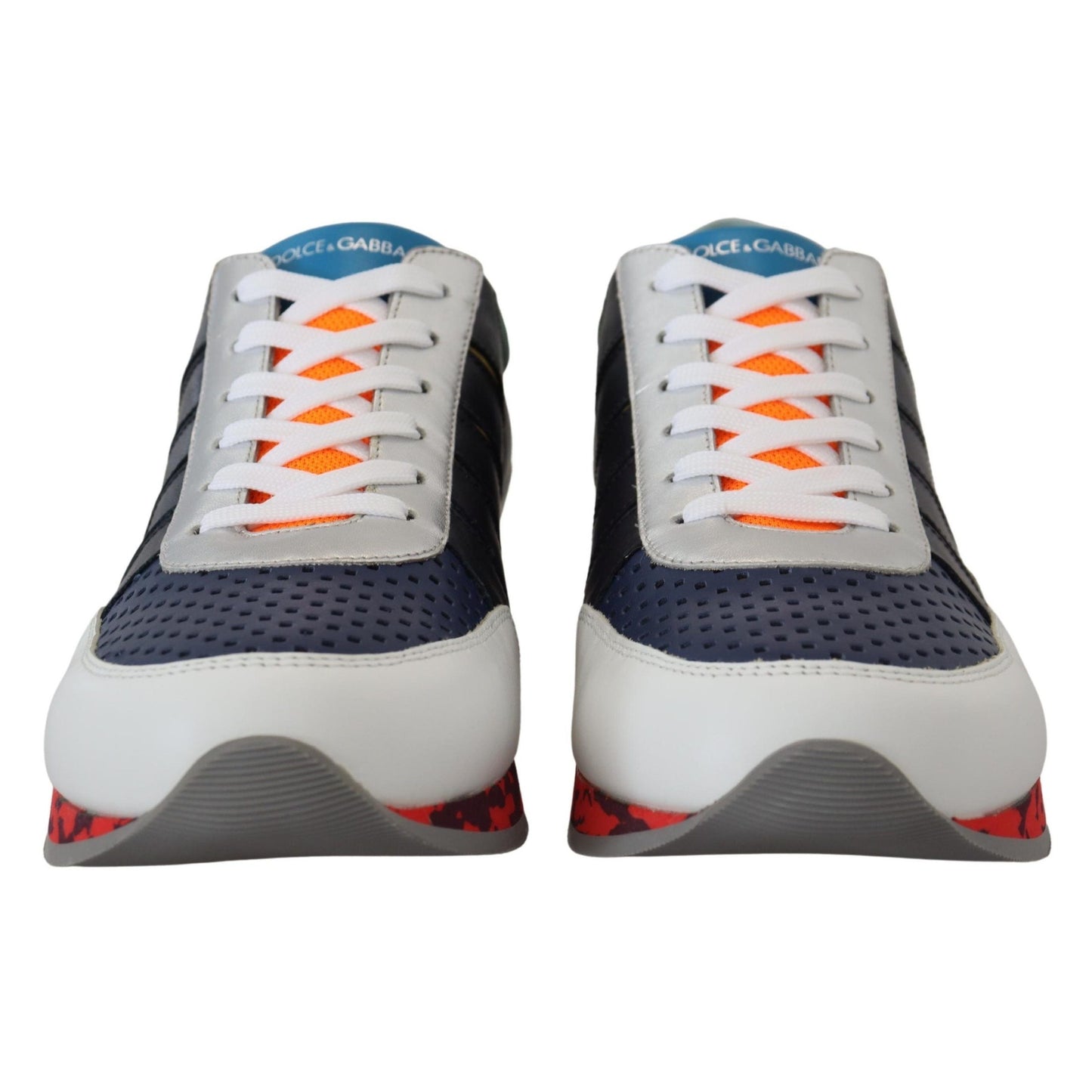 Dolce & Gabbana Multicolor Leather Sport Low Top Sneakers