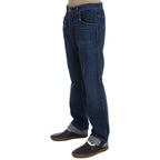 Acht Blue Wash Cotton Baggy Loose Fit Jeans