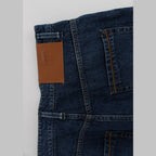 Acht Blue Wash Cotton Baggy Loose Fit Jeans