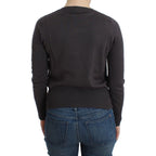 John Galliano Purple Wool Sequined Cardigan Knit Sweater