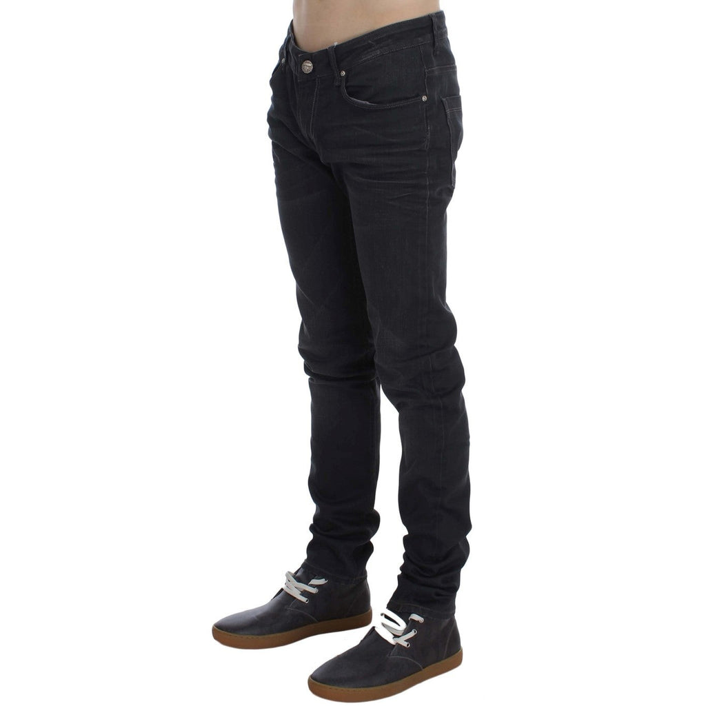 Acht Gray Cotton Stretch Slim Fit Jeans