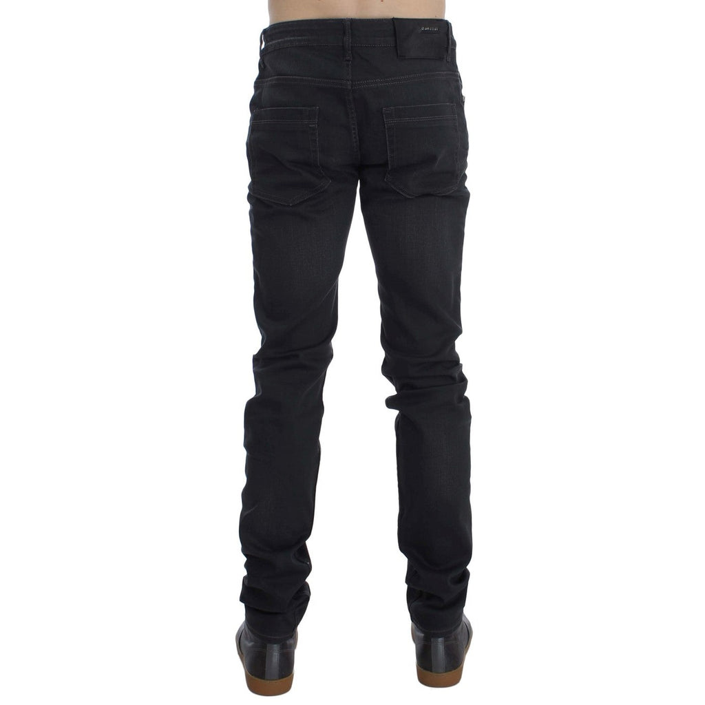 Acht Gray Cotton Stretch Slim Fit Jeans