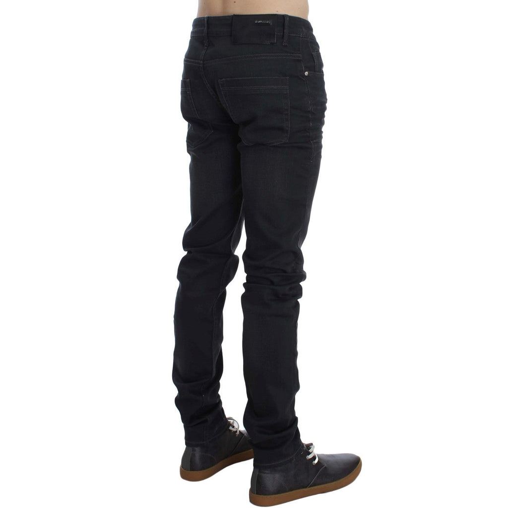Acht Gray Cotton Stretch Slim Fit Jeans