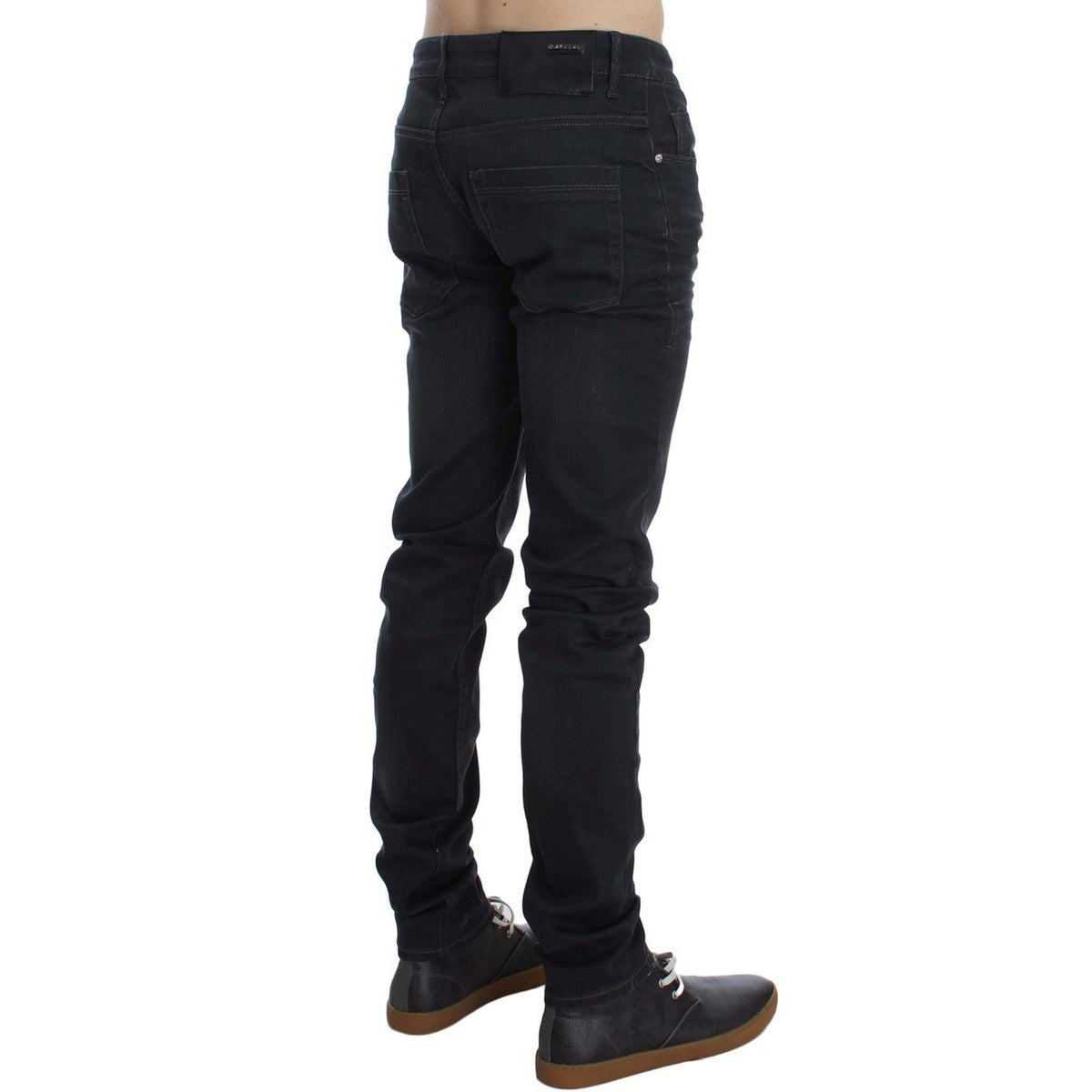 Acht Gray Cotton Stretch Slim Fit Jeans