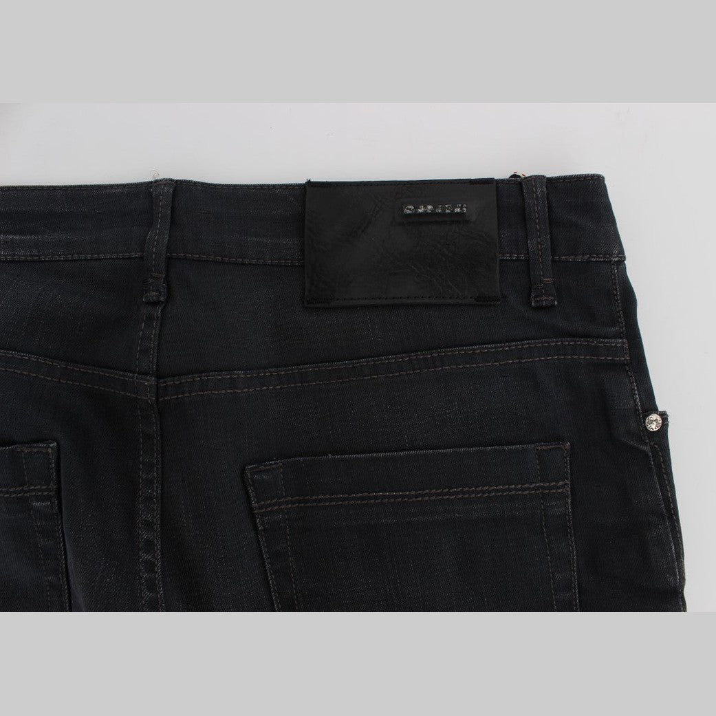 Acht Gray Cotton Stretch Slim Fit Jeans