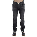 Acht Gray Cotton Regular Low Fit Jeans