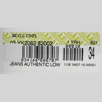 Acht Gray Cotton Regular Low Fit Jeans