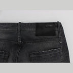 Acht Gray Cotton Regular Low Fit Jeans