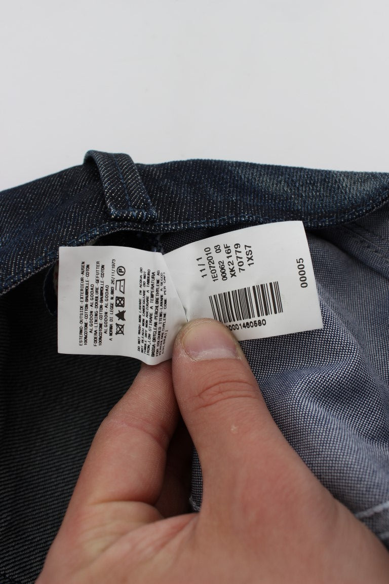 Acht Blue Cotton Regular Straight Fit Jeans Acht