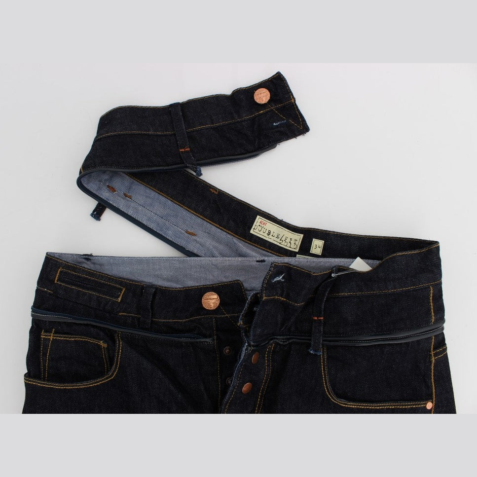 Acht Blue Cotton Regular Straight Fit Jeans