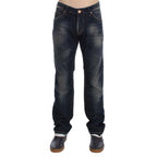 Acht Blue Wash Straight Fit Low Waist Jeans