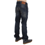Acht Blue Wash Straight Fit Low Waist Jeans
