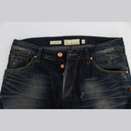 Acht Blue Wash Straight Fit Low Waist Jeans
