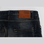 Acht Blue Wash Straight Fit Low Waist Jeans