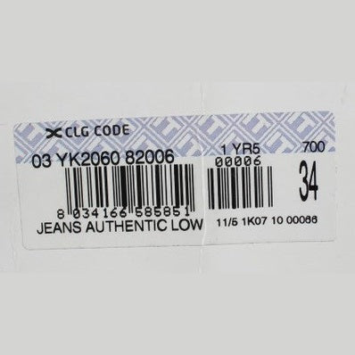 Acht Blue Wash Straight Fit Low Waist Jeans