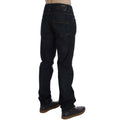 Acht Blue Wash Cotton Denim Straight Fit Jeans
