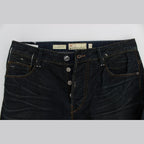 Acht Blue Wash Cotton Denim Straight Fit Jeans