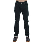 Ermanno Scervino Green Cotton Denim Stretch Straight Fit Jeans