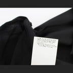 Exte Black Neck Wrap Top Blouse