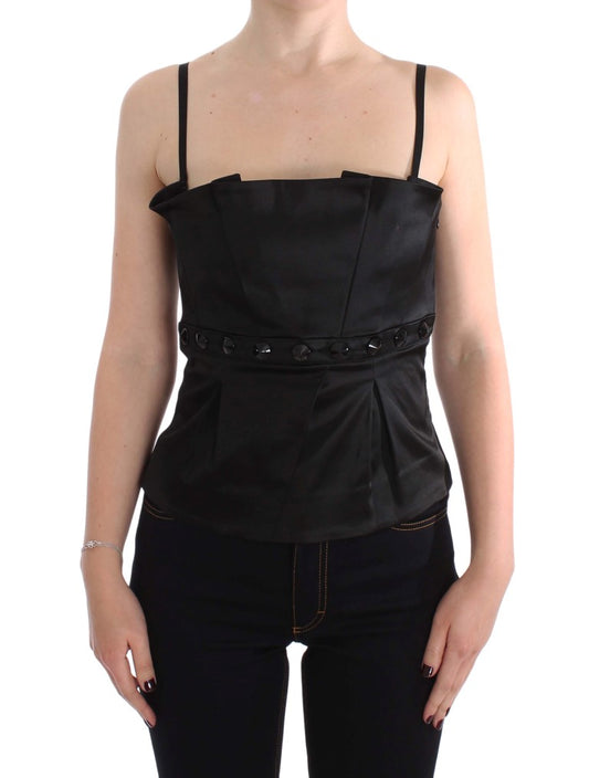 Exte Black Tank Party Evening Top Blouse Exte