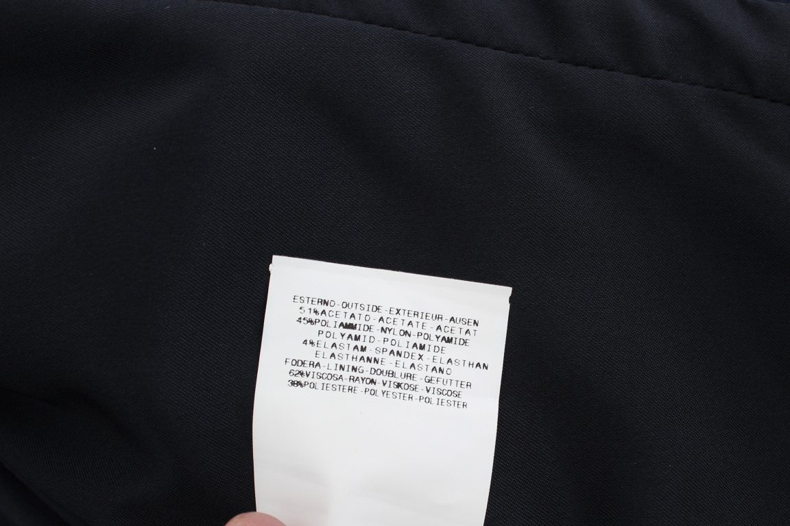 Exte Blue Three Button Single Breasted Blazer Jacket Exte