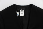 Exte Black Blue Two Piece Suit Skirt & Blazer