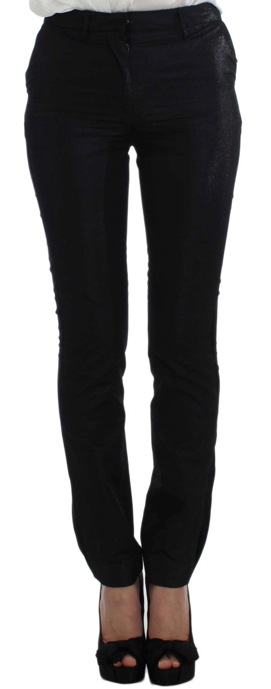 Exte Black One Button Three Piece Suit Exte