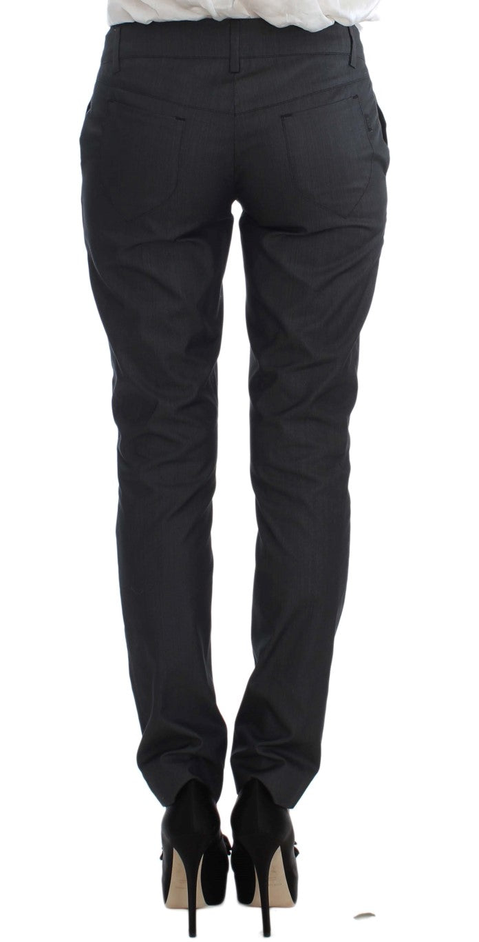 Exte Gray One Button Two Piece Suit Exte