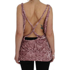 Exte Pink Floral Print Viscose Silk Blouse Top