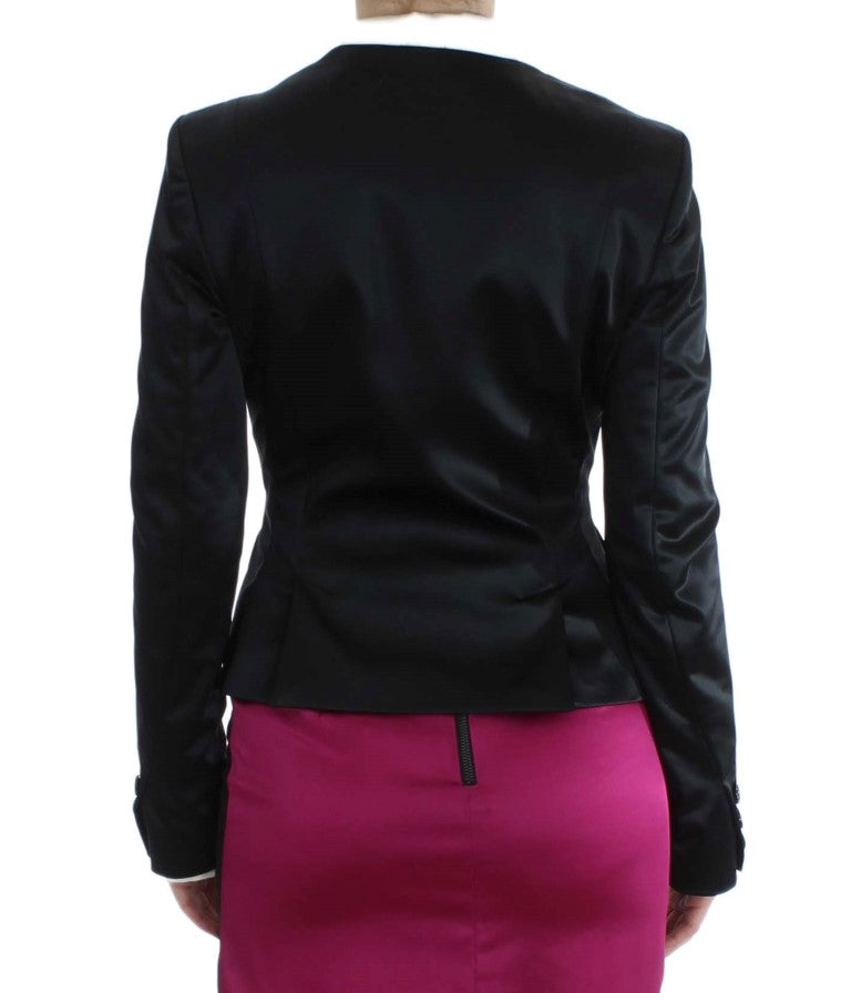 Exte Black Pink Stretch Blazer Jacket Exte