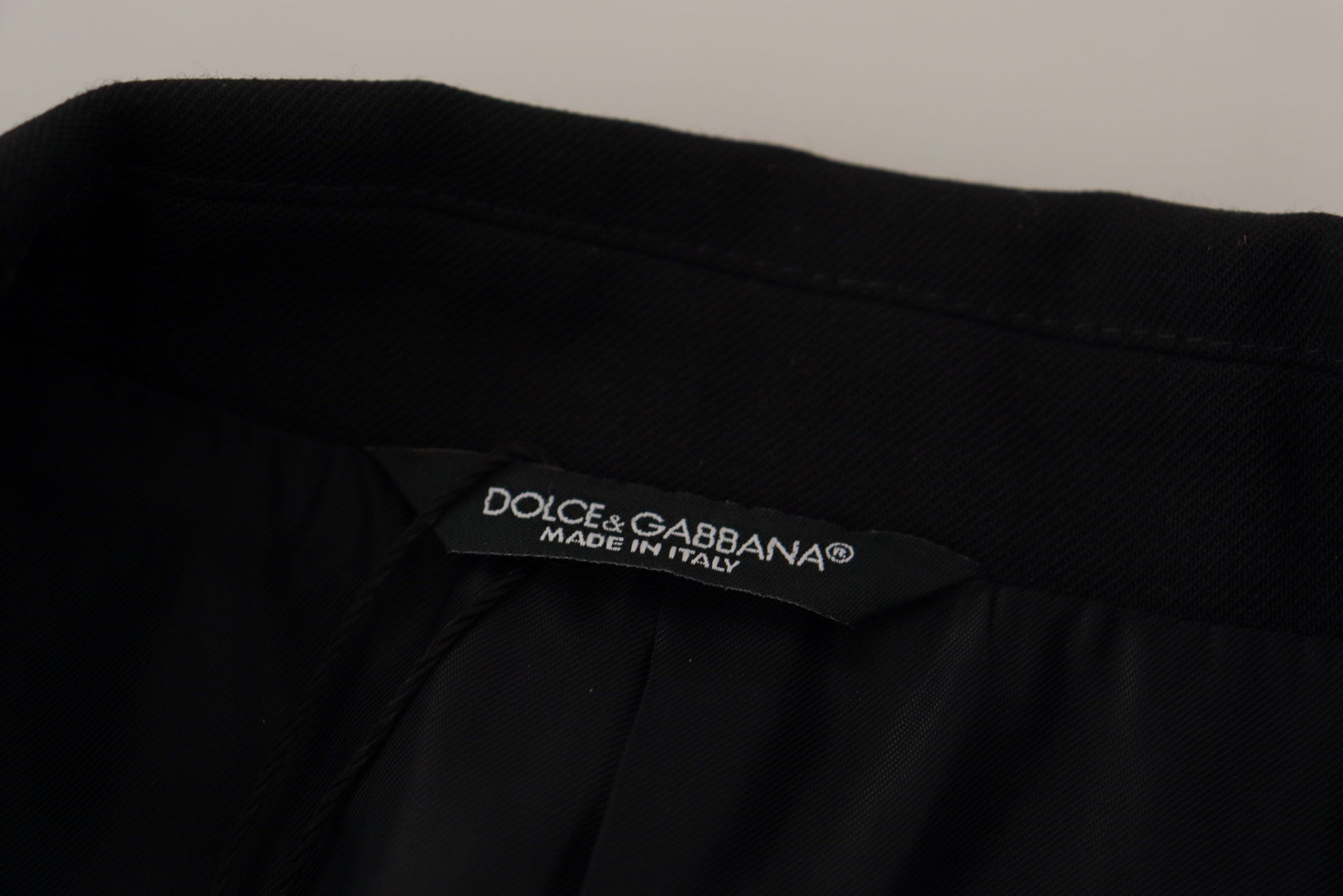 Dolce & Gabbana Black Double Breasted Coat Blazer Jacket Dolce & Gabbana