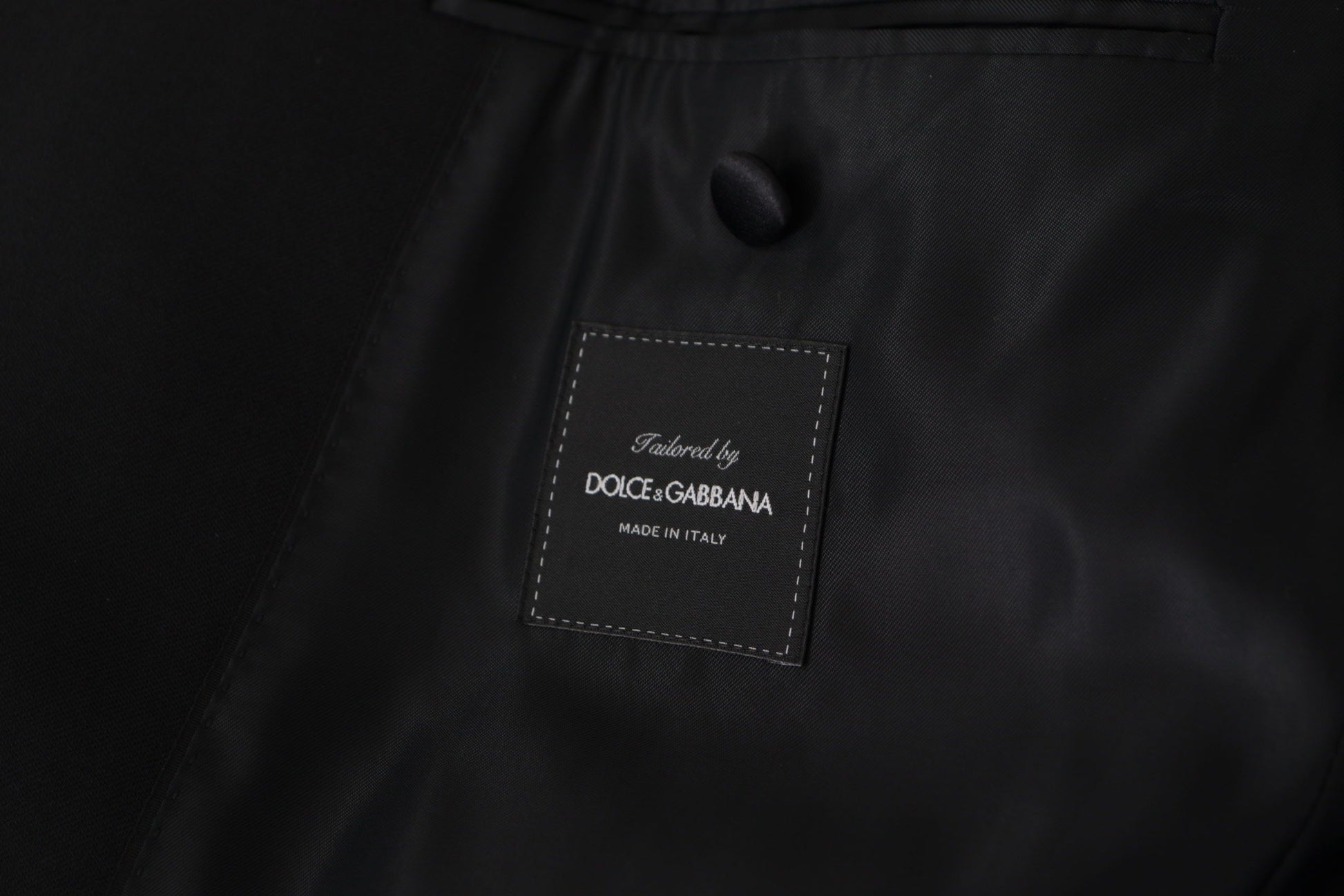 Dolce & Gabbana Black Double Breasted Coat Blazer Jacket Dolce & Gabbana