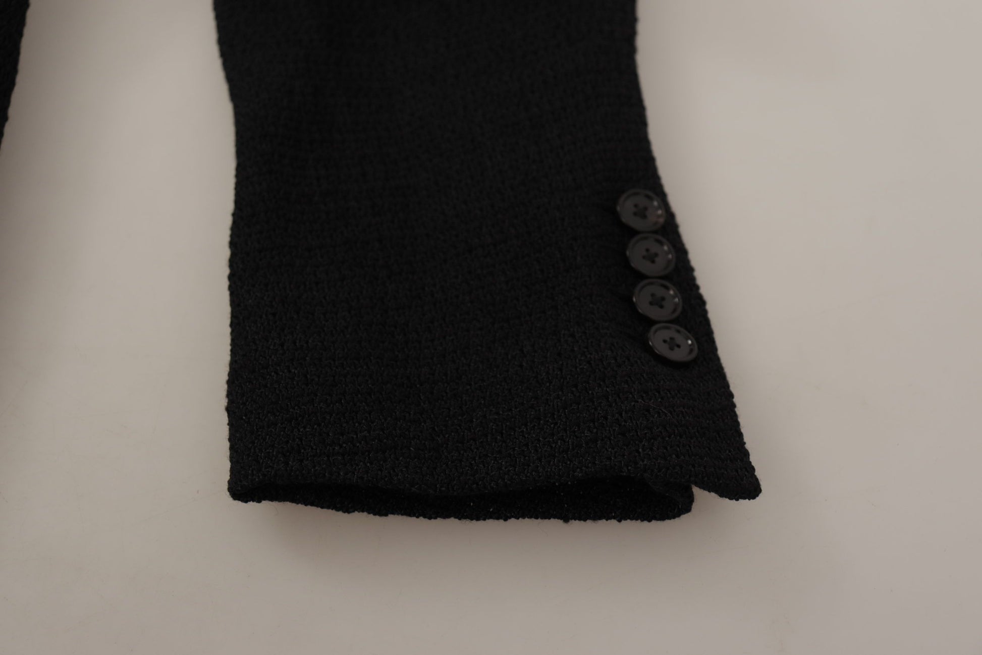 Dolce & Gabbana Black Single Breasted Coat Men Blazer Dolce & Gabbana