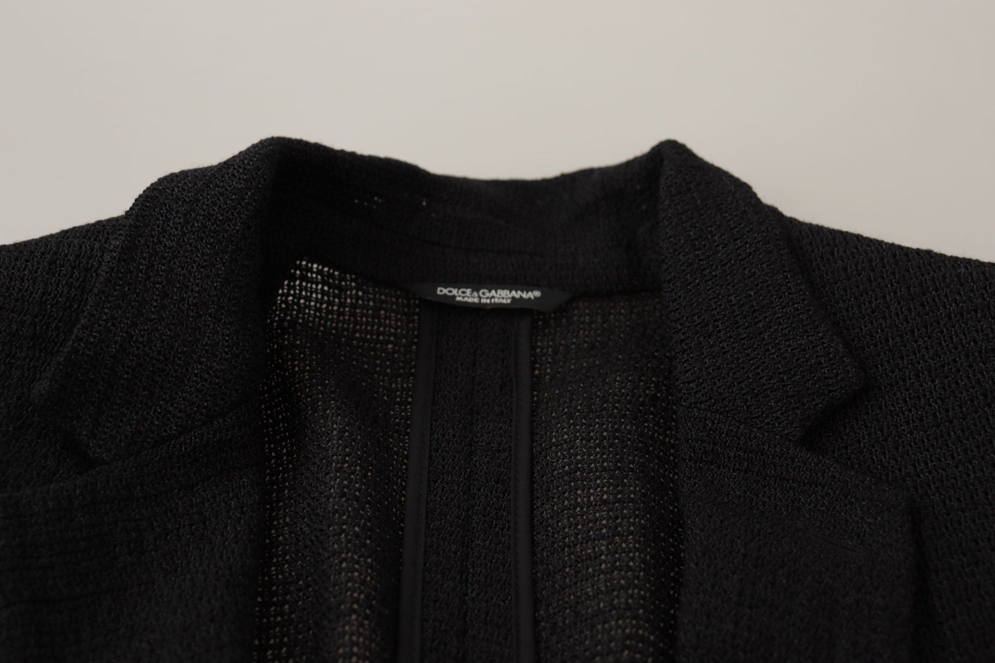 Dolce & Gabbana Black Single Breasted Coat Men Blazer Dolce & Gabbana