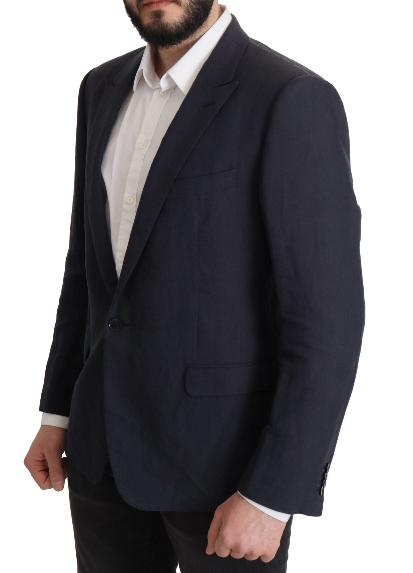 Dolce & Gabbana Dark Blue ALTA SARTORIA Jacket Coat Blazer Dolce & Gabbana