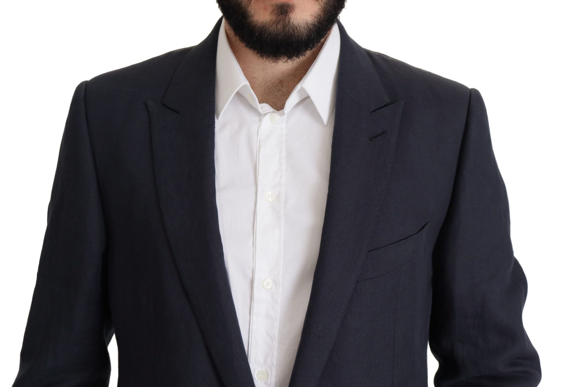 Dolce & Gabbana Dark Blue ALTA SARTORIA Jacket Coat Blazer Dolce & Gabbana