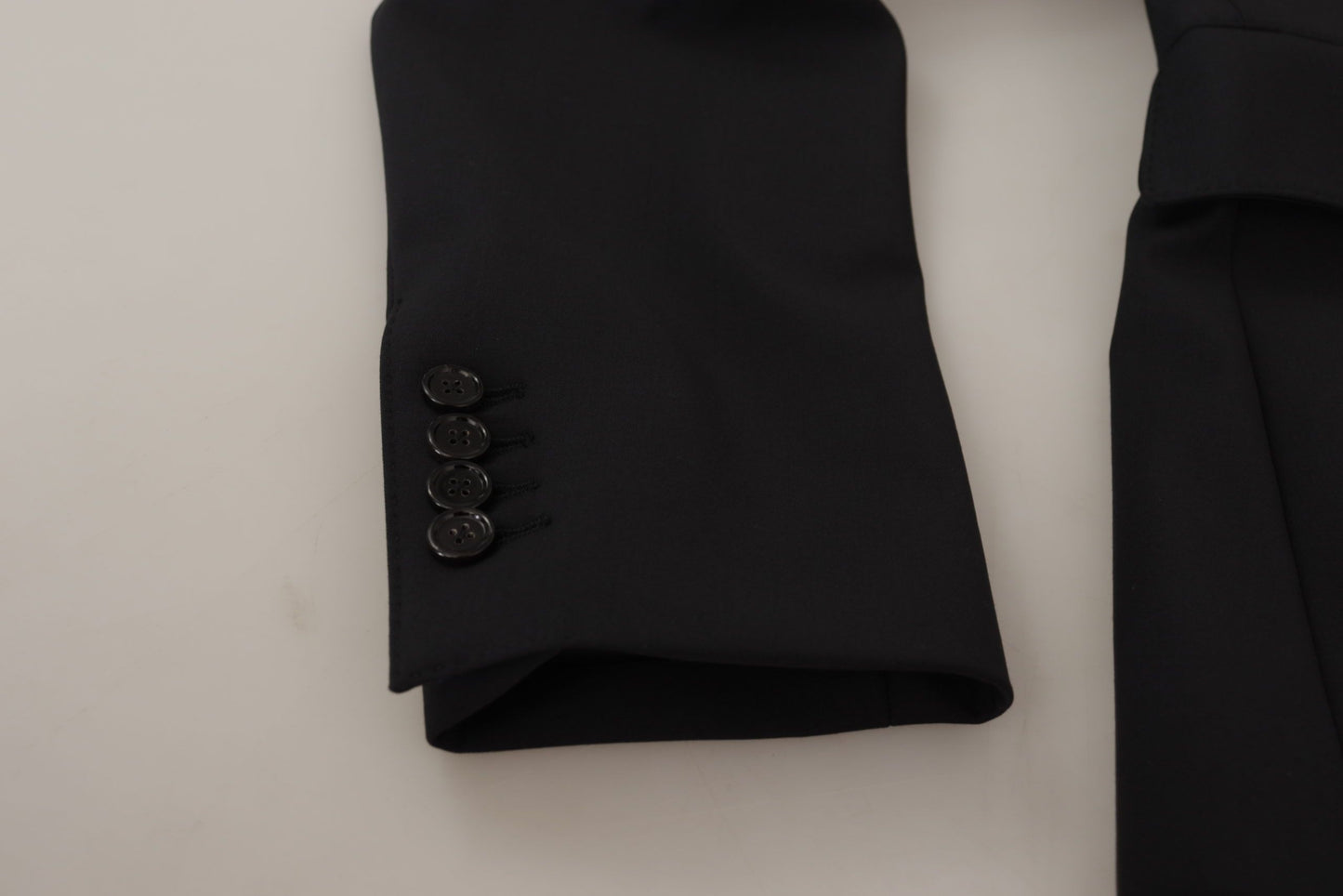 Dolce & Gabbana Black Wool Single Breasted Coat Men Blazer Dolce & Gabbana