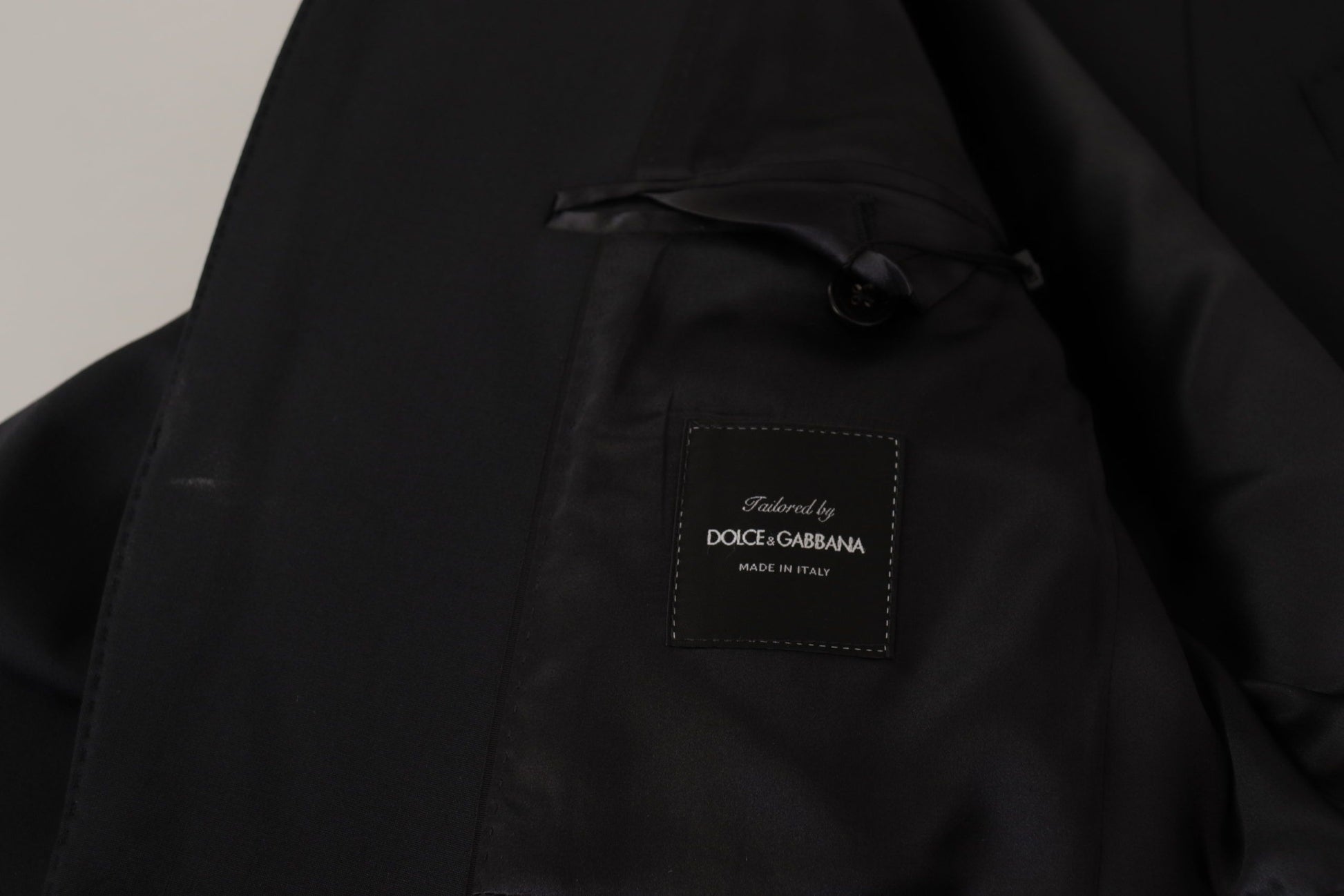Dolce & Gabbana Black Wool Single Breasted Coat Men Blazer Dolce & Gabbana