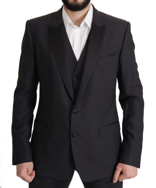 Dolce & Gabbana Dark Blue Single Breasted MARTINI Blazer Dolce & Gabbana