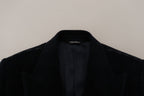 Dolce & Gabbana Black Cotton Cardigan Long Coat Men Jacket - Eljoys Fashion 