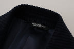 Dolce & Gabbana Black Cotton Cardigan Long Coat Men Jacket - Eljoys Fashion 