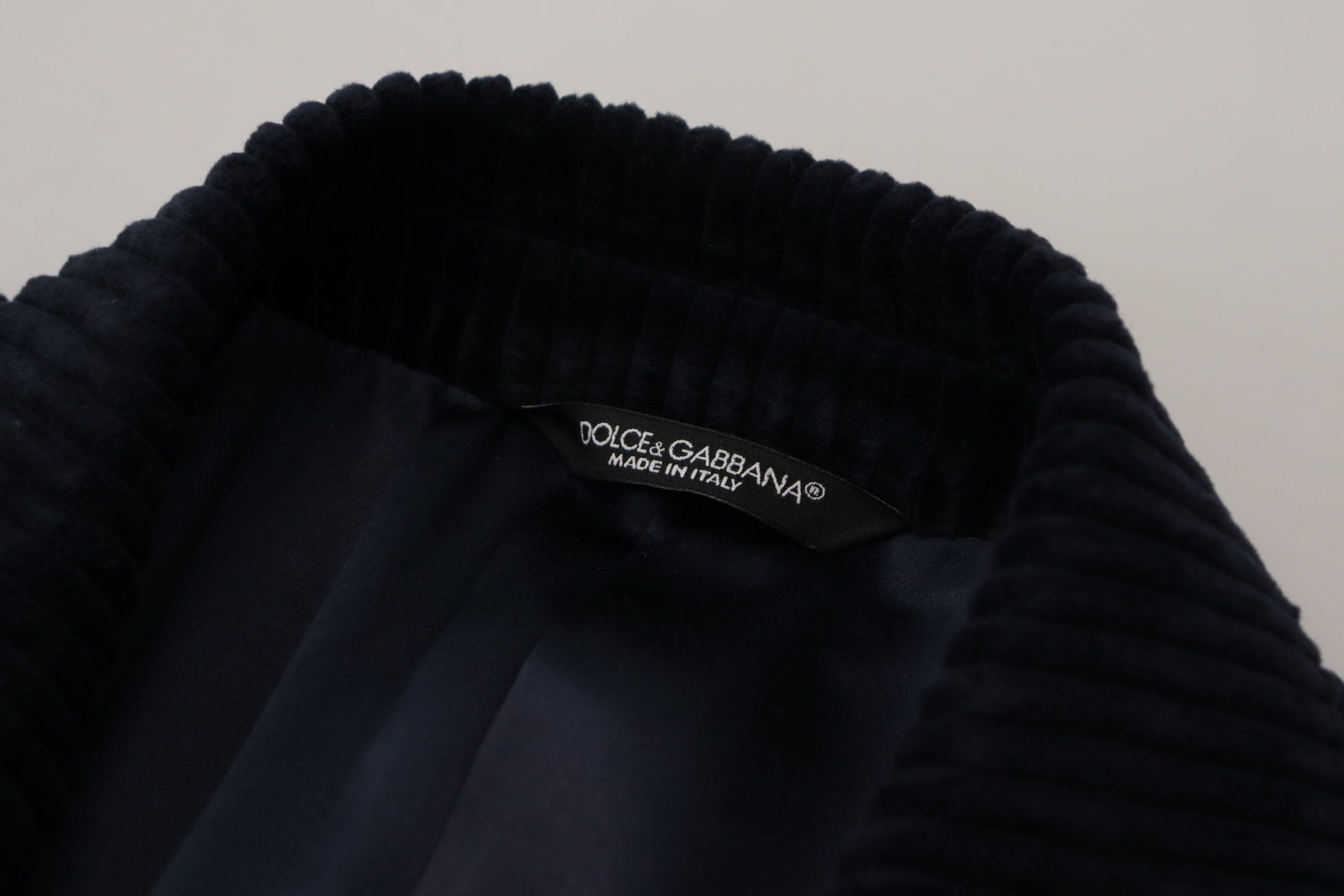 Dolce & Gabbana Black Cotton Cardigan Long Coat Men Jacket Dolce & Gabbana