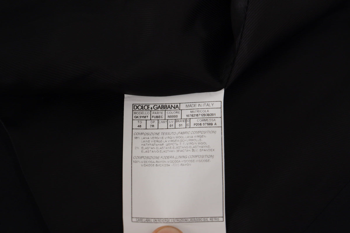 Dolce & Gabbana Black Jacket Vest 2 Piece MARTINI Blazer
