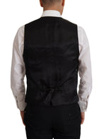 Dolce & Gabbana Black Jacket Vest 2 Piece MARTINI Blazer - Eljoys Fashion 