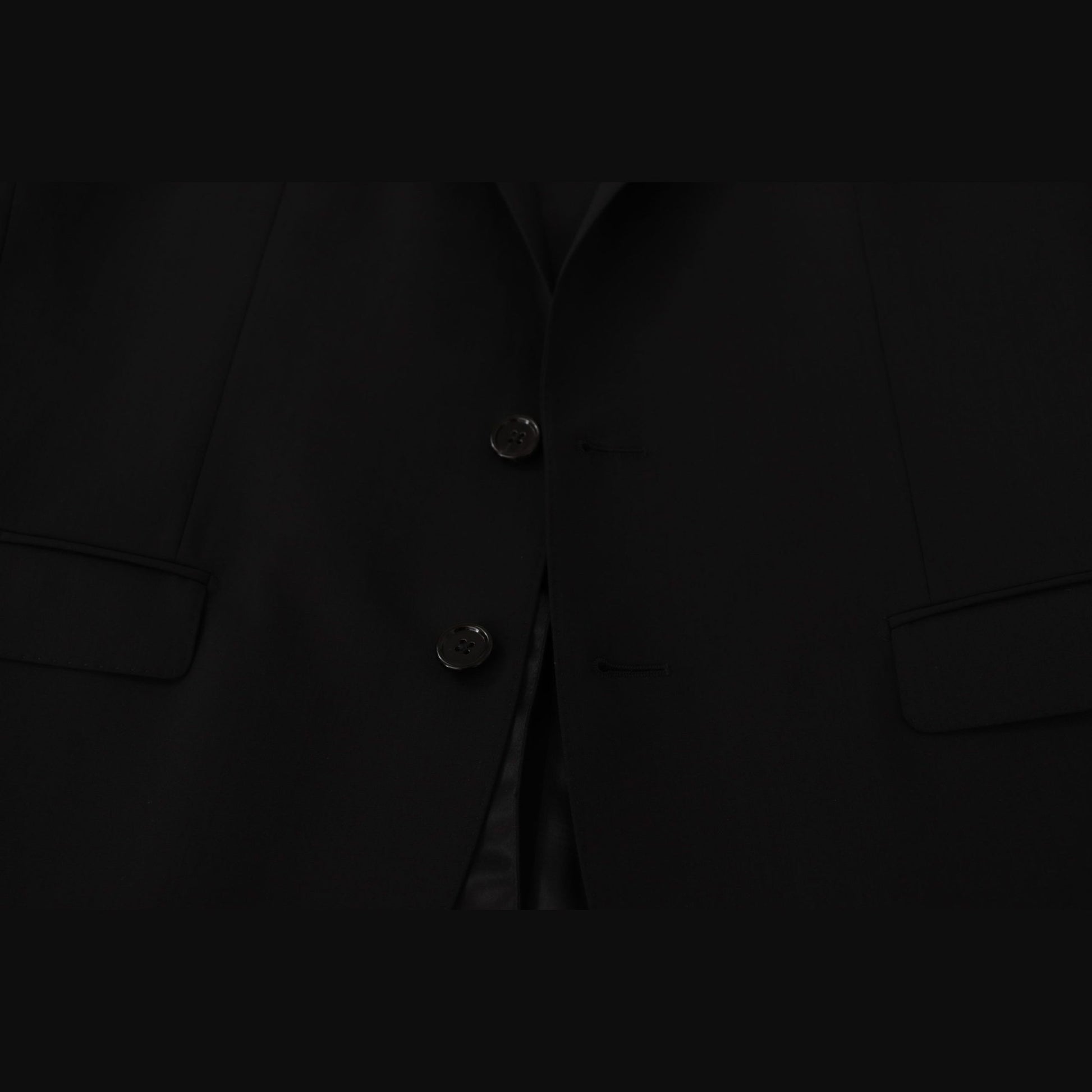 Dolce & Gabbana Black Single Breasted Jacket MARTINI Blazer Dolce & Gabbana