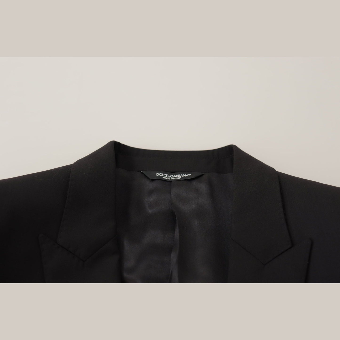 Dolce & Gabbana Black Single Breasted Jacket MARTINI Blazer Dolce & Gabbana