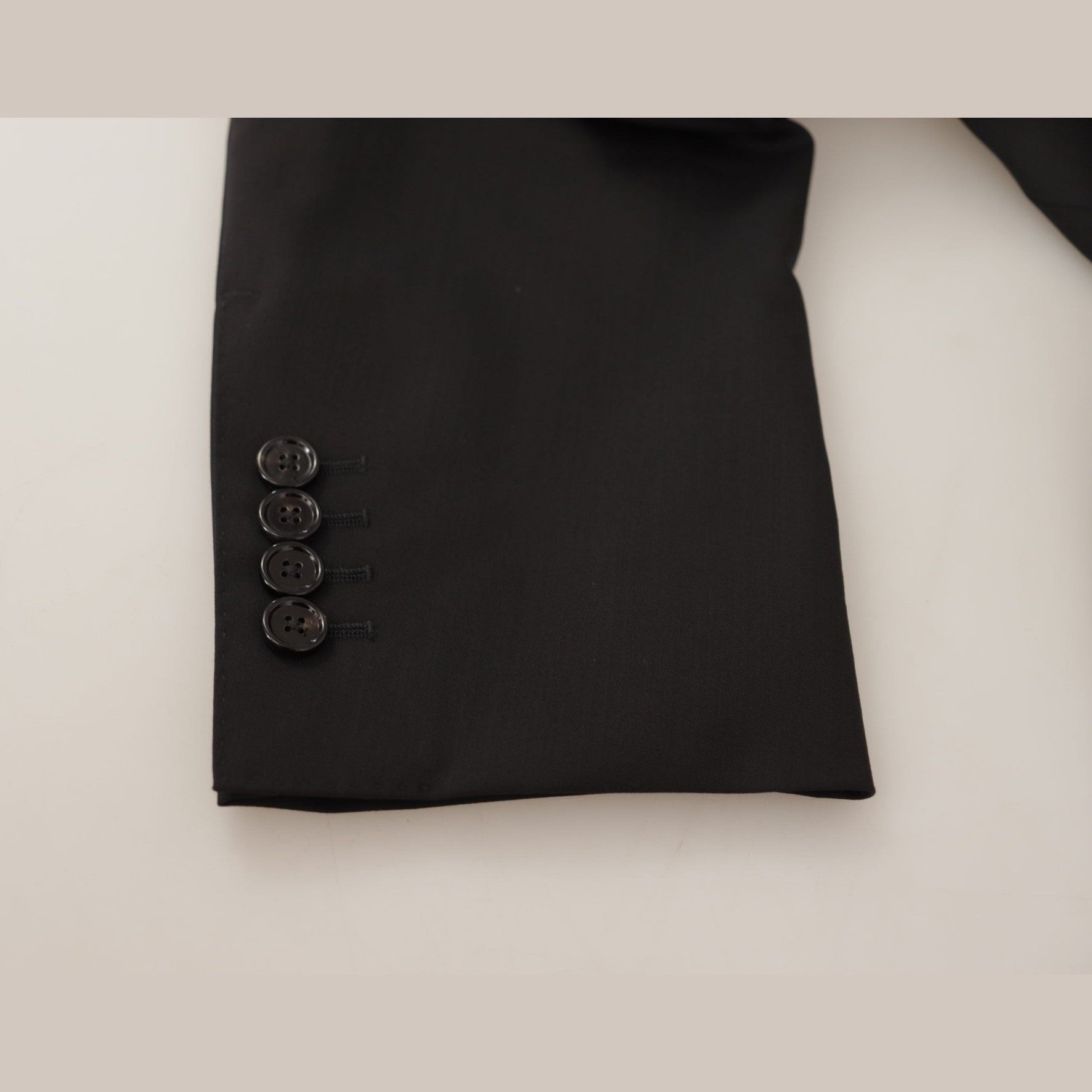 Dolce & Gabbana Black Single Breasted Jacket MARTINI Blazer Dolce & Gabbana