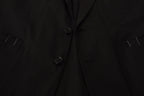 Dolce & Gabbana Black Cotton Single Breasted Blazer Jacket - Eljoys Fashion 