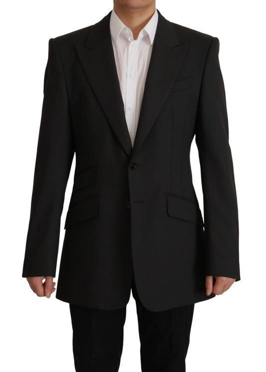 Dolce & Gabbana Black Wool Single Breasted Blazer v Dolce & Gabbana