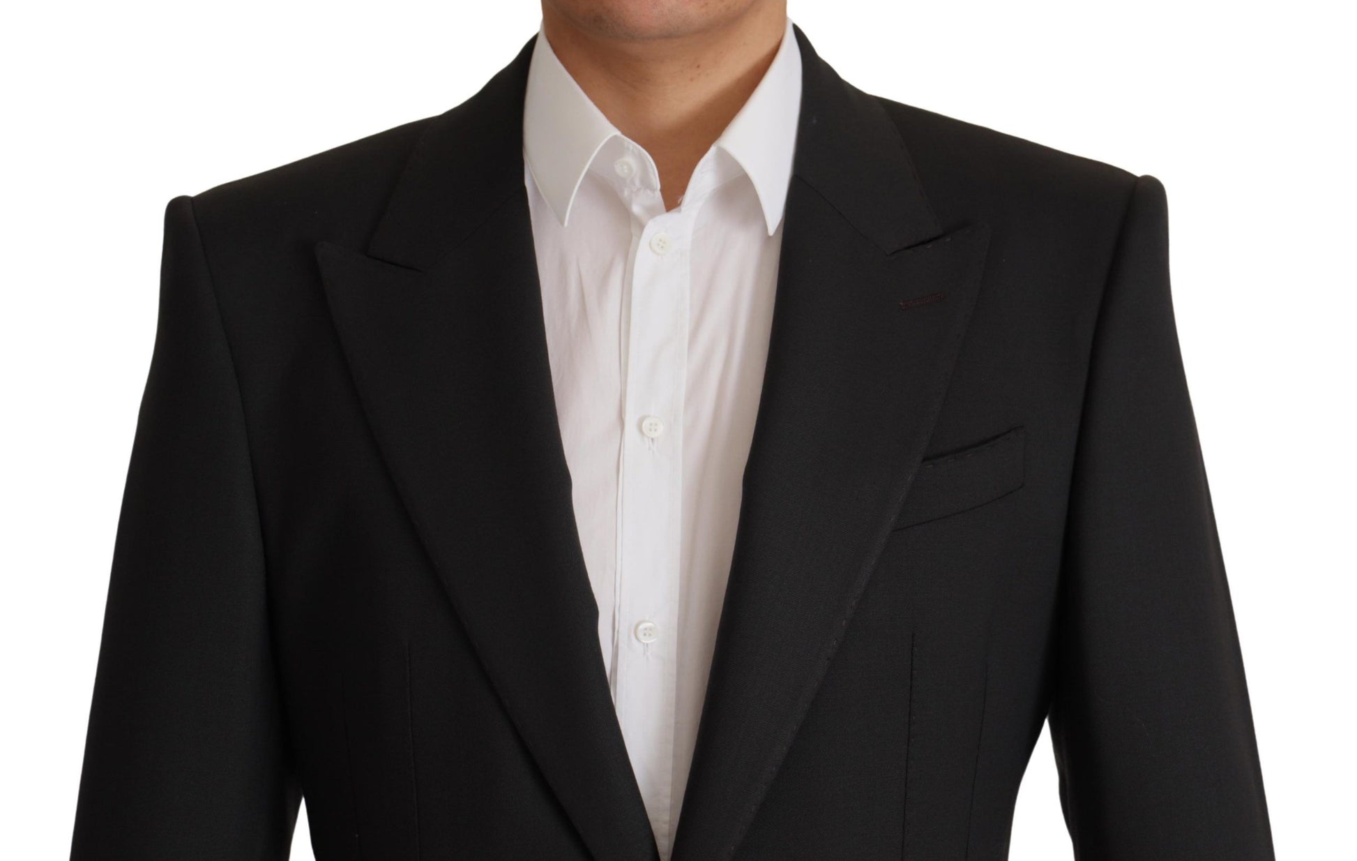 Dolce & Gabbana Black Wool Single Breasted Blazer v Dolce & Gabbana